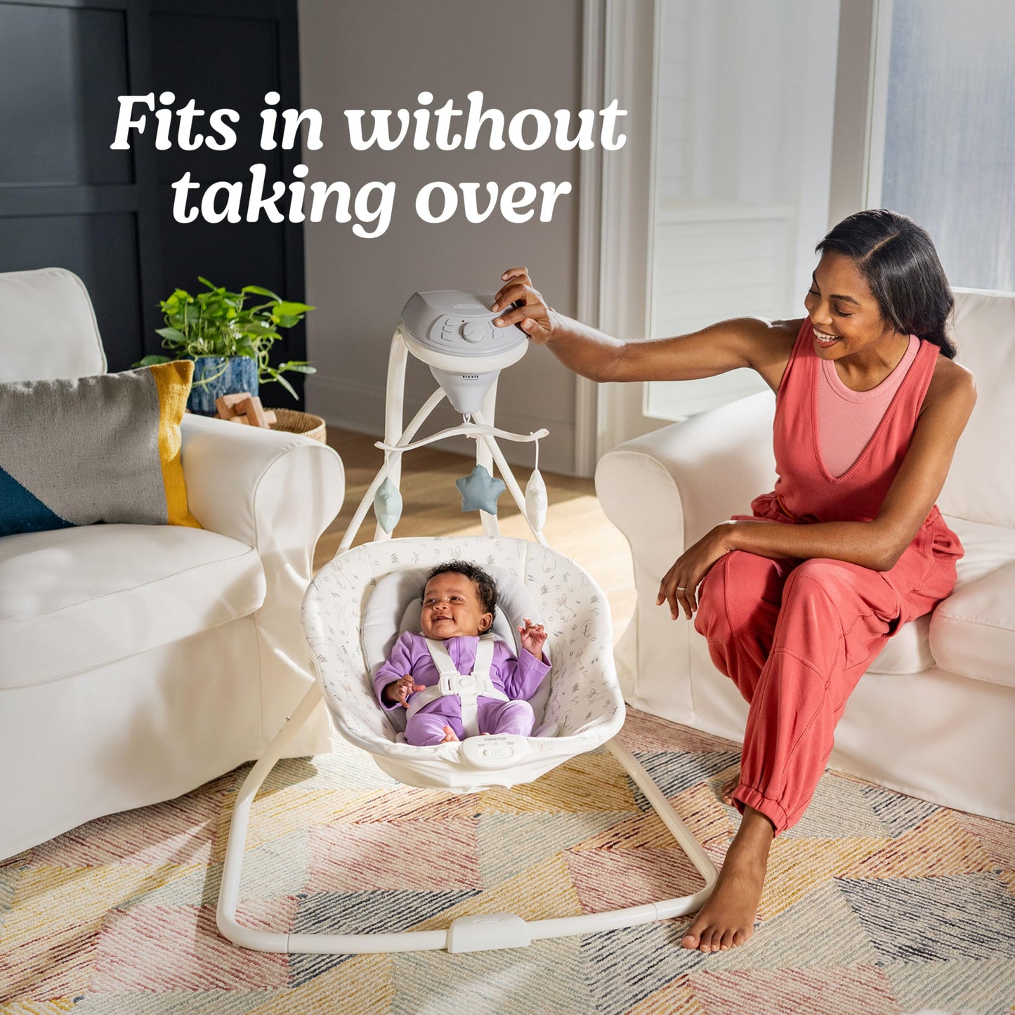 GRACO Simple Sway Baby Swing with Side-to-Side Motion