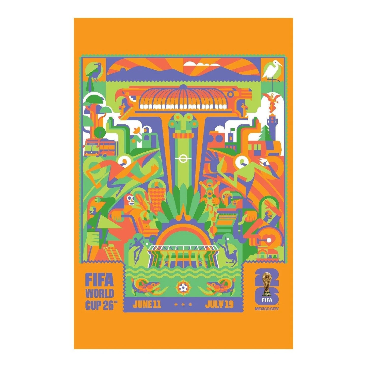 FIFA World Cup 2026™ Mexico City Host City Poster