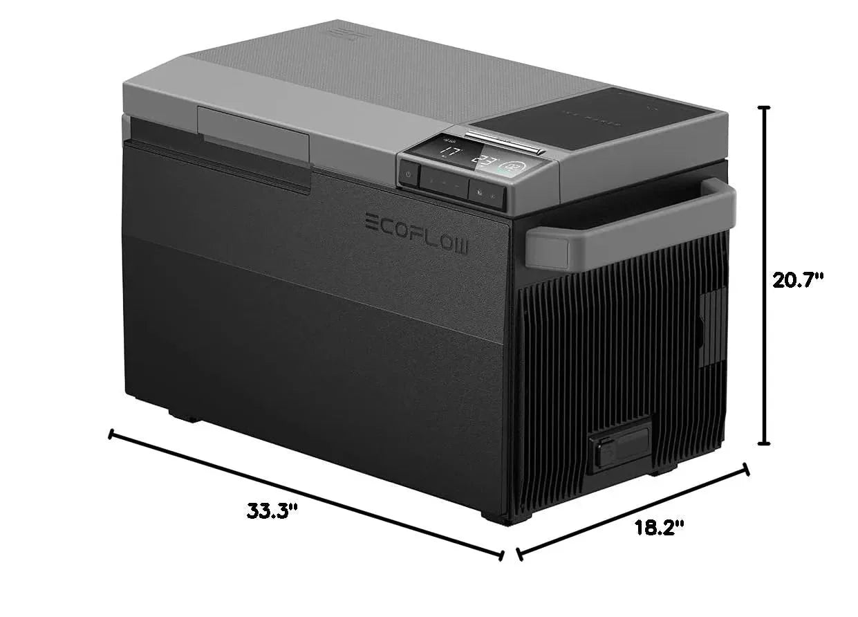 Car Refrigerator, 40 Qt(38L) Portable Refrigerator, Electric Cooler with Ice Maker, Dual Zone WIFI APP Control(-13℃~50℃), 12/24V DC/AC For Camping, Travel, Fishing, Outdoor, Truck