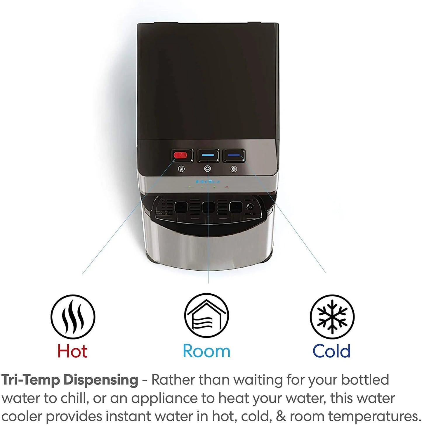 Brio Self Cleaning Bottom Loading Water Cooler Water Dispenser 3 Temperature Settings