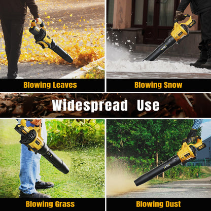 GEVEELIFE Cordless Electric Leaf Blower, 650CFM, 3 Speeds