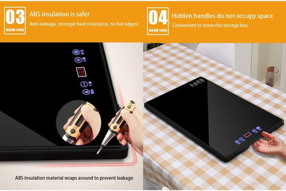 Electric heating tray 22.8x15 buffet server food heating tray electric heating tray