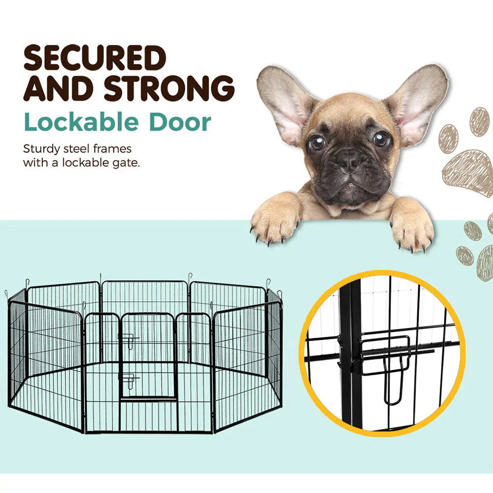 Foldable 8 Panel Dog Playpen w/ Access Door - i.Pet