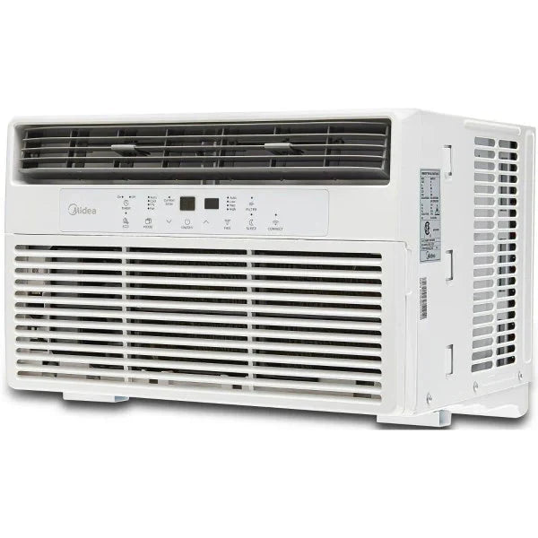 Midea 8,000 BTU 115V Smart Window Air Conditioner with ComfortSense Remote, White, Maw08s1wwt