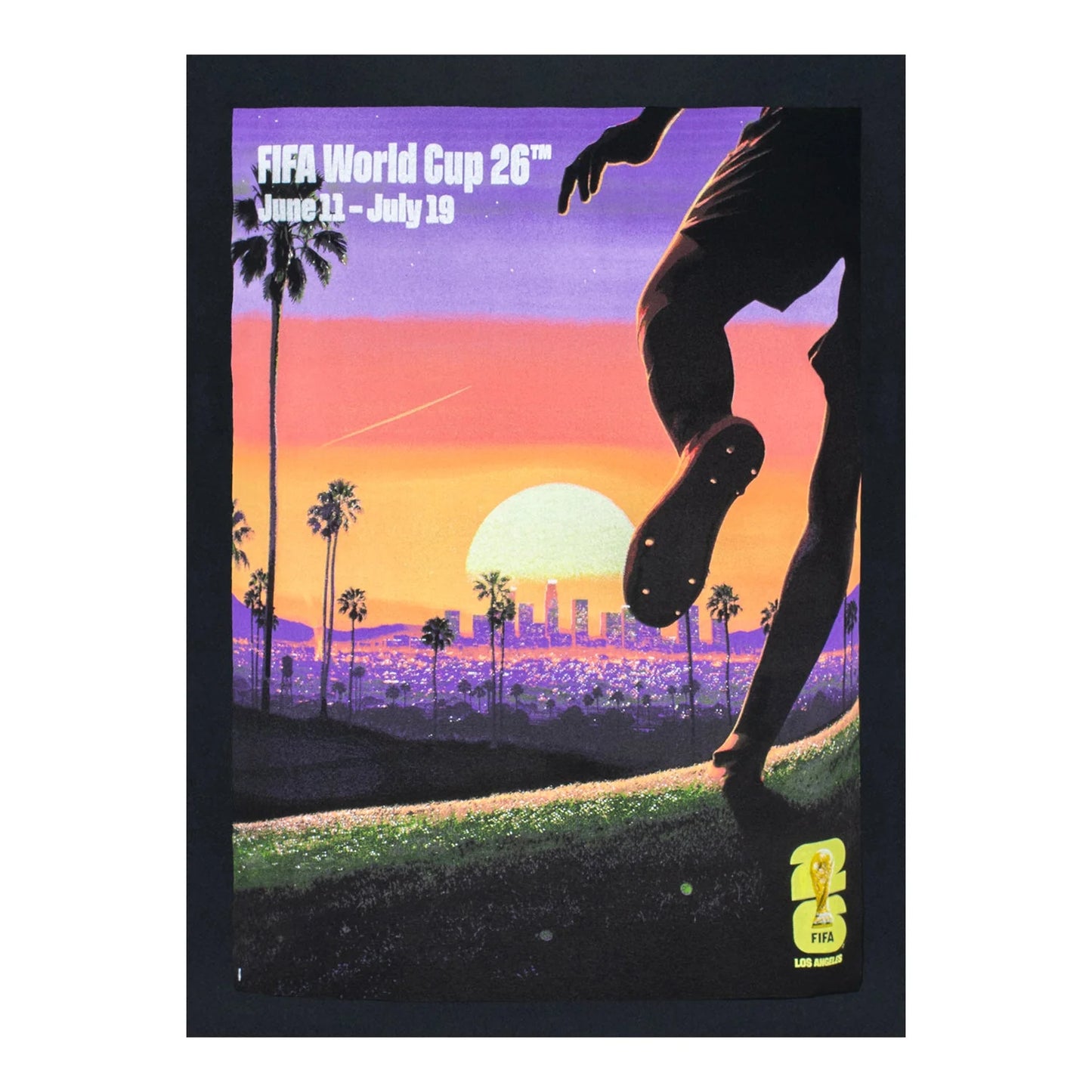 FIFA World Cup 2026™ Los Angeles Poster Black T-Shirt - Unisex