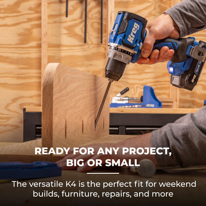 KREG K4 Pocket Hole Jig - Adjustable Drill Guides for Strong Joints