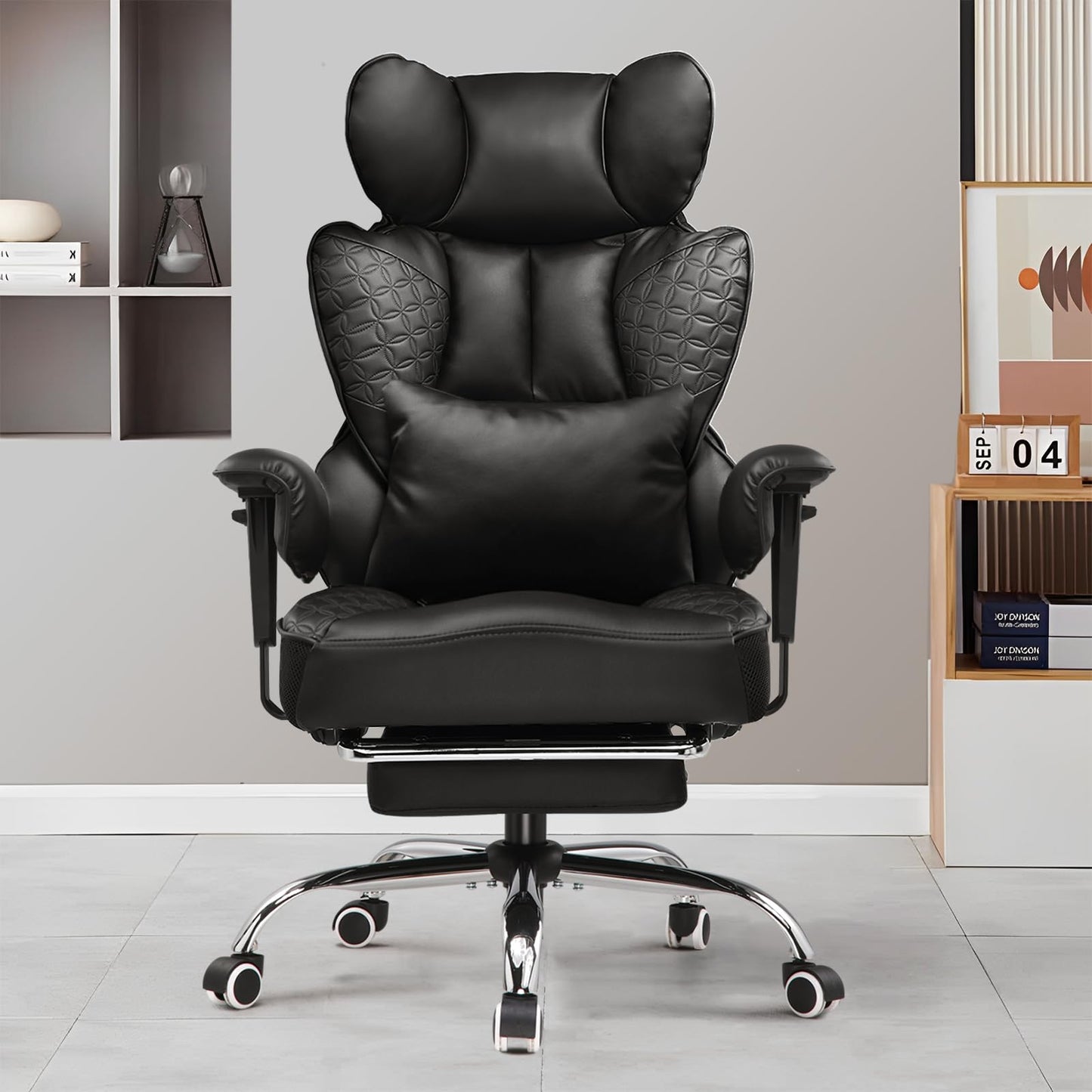 GTPLAYER Big and Tall Gaming Chair 400lbs with Ergonomic Support