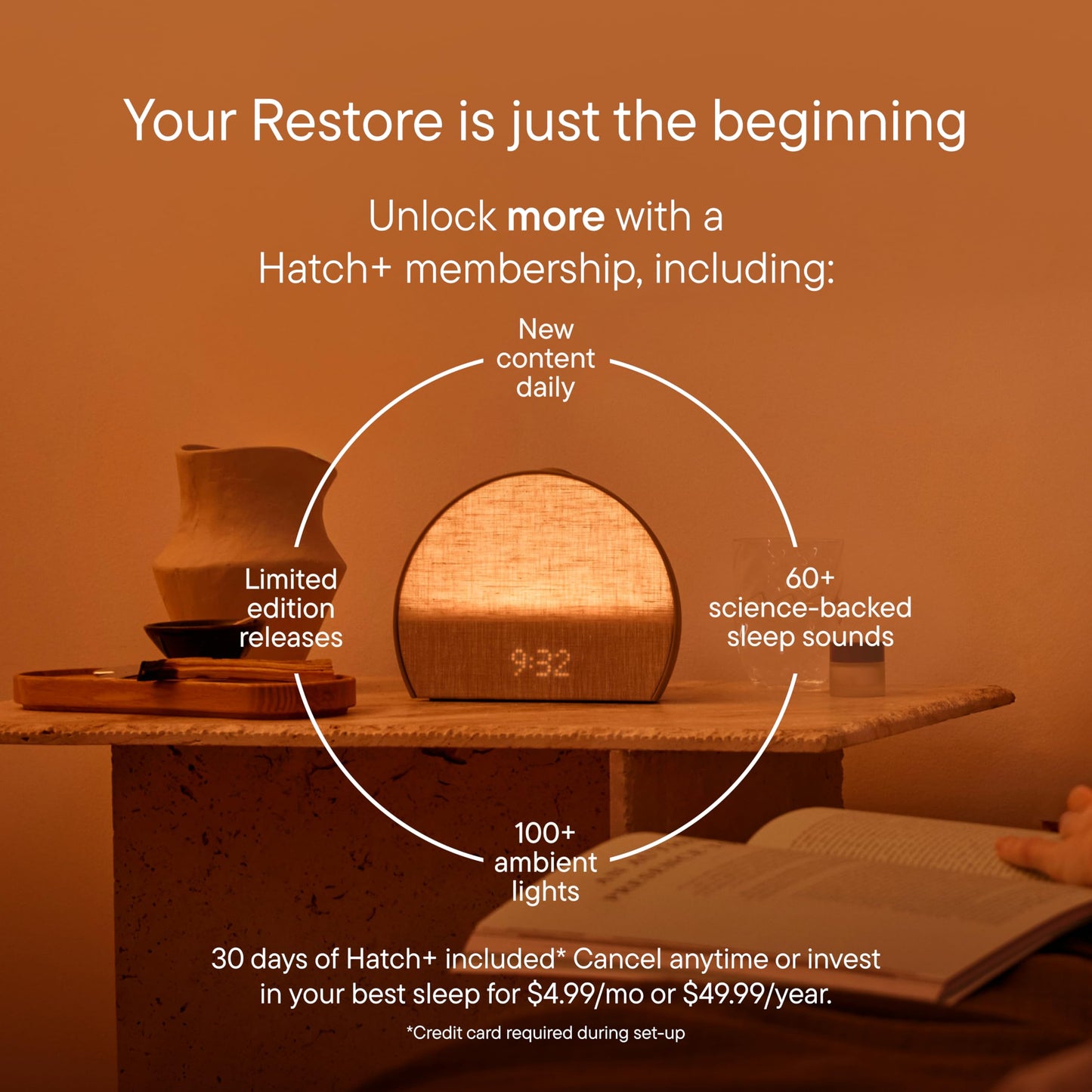 HATCH BABY Hatch Restore 3 Smart Sleep Alarm Clock & Sound Machine
