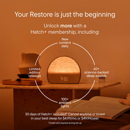 HATCH BABY Hatch Restore 3 Smart Sleep Alarm Clock & Sound Machine