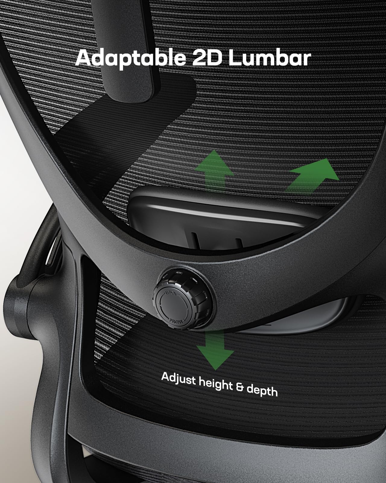 MARSAIL Ergonomic Office Chair with Adjustable Lumbar Support