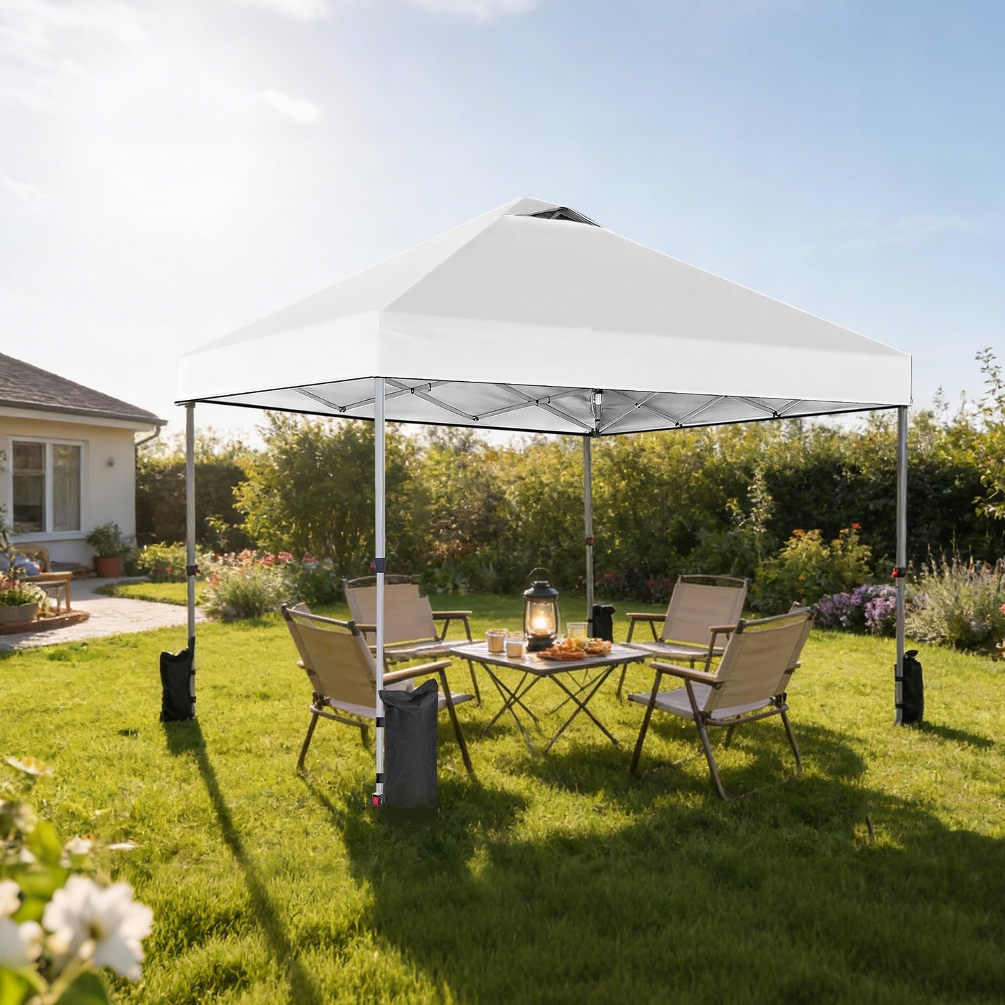 OLIXIS 10x10ft Heavy Duty Pop Up Canopy Tent for Events