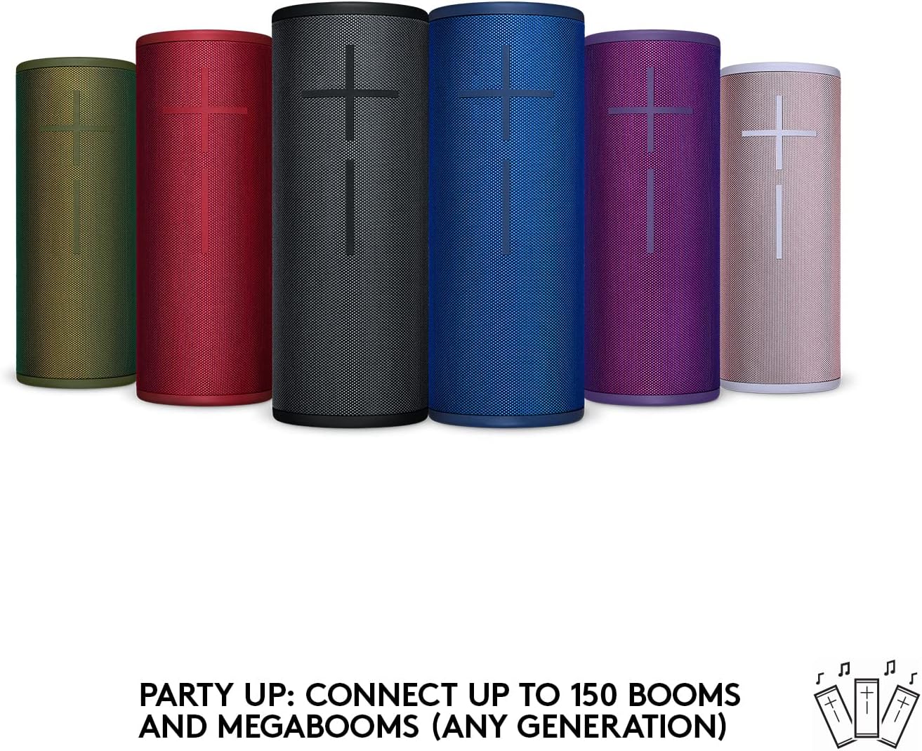 Portable Wireless Bluetooth Speaker, Heavy Bass, 360° Sound, IP67 Waterproof, 17 Hour Battery - Carbon Black