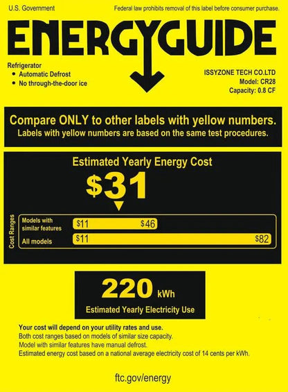 BougeRV 12 Volt Refrigerator 12V Car Fridge 23 Quart Portable Freezer Compressor Cooler 12/24V DC 110~240 Volt AC for Truck Van RV Camper SUV Travel Camping Road Trips Tailgating -7℉~50℉