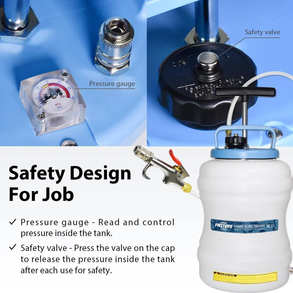 Patented 10L Automatic Transmission Fluid Pump ATF Refill System Dispenser Extractor with 21 Pcs ATF Filler Adapters&Refilling Funnel + Drainer and Refill Kit