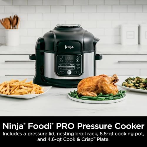 Ninja® Foodi® 10 in 1 6.5 Quart Pro Pressure Cooker Air Fryer Multicooker, Stainless, OS300: Home & Kitchen