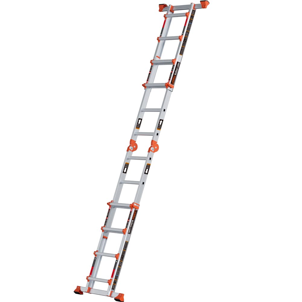 LANBITOU A Frame 4 Step Extension Ladder, 330 lbs Capacity