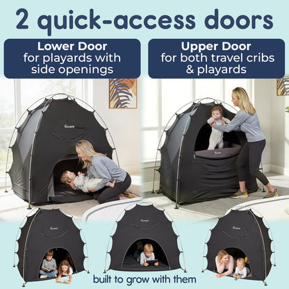 HICCAPOP Daydreamer Blackout Tent for Pack and Play Cribs