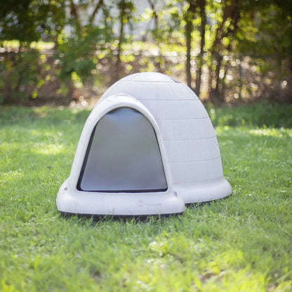 Petmate Indigo Dog House (Igloo Dog House, Made in USA with 90% Recycled Materials, All Weather Protection Pet Shelter) for XL Dogs 90 to 125 pounds, Made in USA