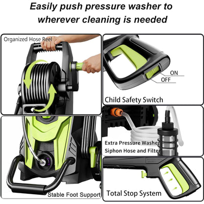 FOTING Upgraded 4500PSI Pressure Power Washer with Accessories
