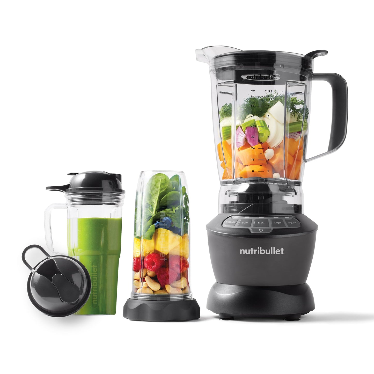 NUTRIBULLET Full-Size Blender Combo 1200W - Dark Gray