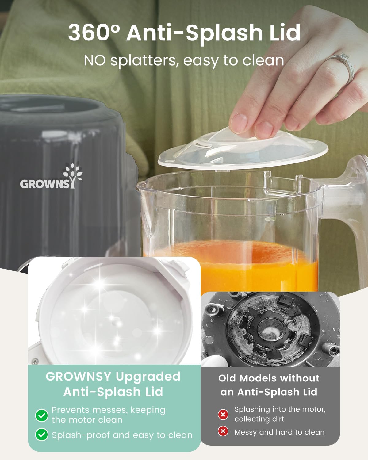 GROWNSY Baby Food Maker - One Step Steamer & Blender