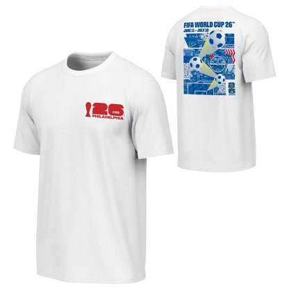 FIFA World Cup 2026™ Philadelphia Poster White T-Shirt - Unisex