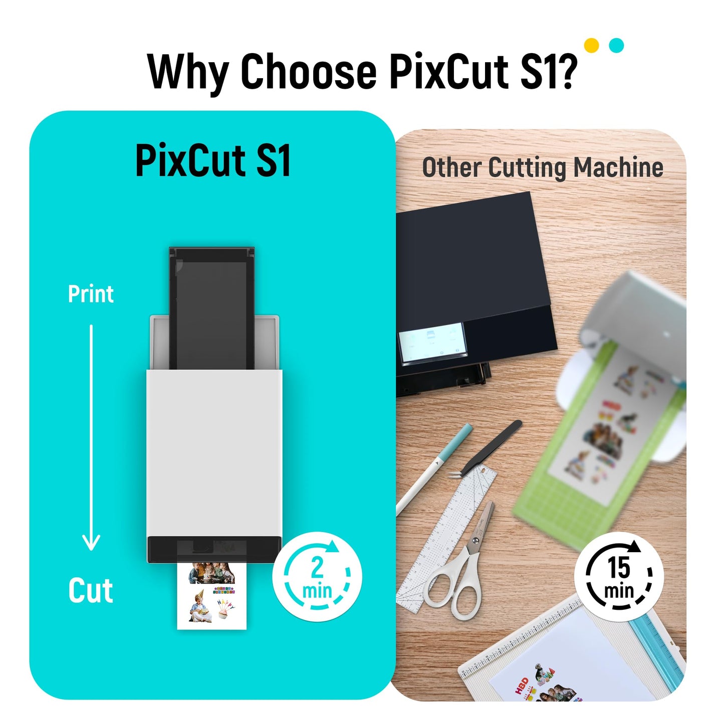 LIENE PixCut S1 Color Sticker Printer & Cutting Machine
