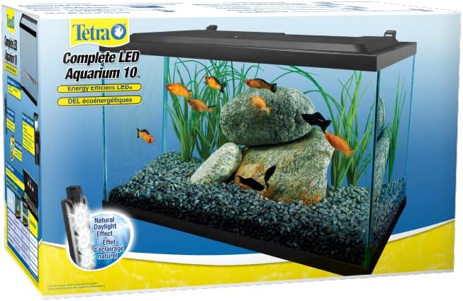 Complete LED Aquarium 55 Gallons, Includes LED Lighting, Filtration, Heater and Accessories