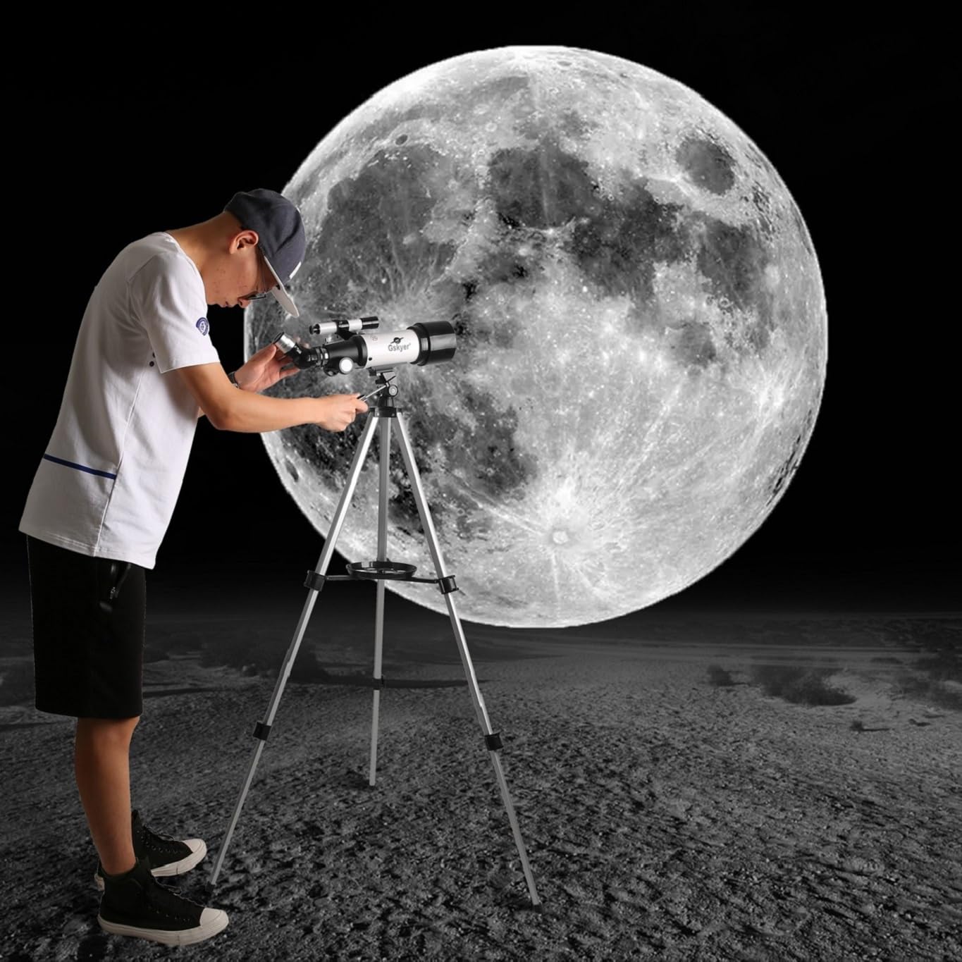 GSKYER 70mm Aperture 400mm AZ Mount Astronomical Telescope