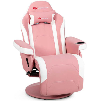 Pu Leather Massage Gaming Chair Ergonomic High Back Racing Style Gaming Recliner With Adjustable Backrest Amp Footrest Cup Holder Side Pouch - Comfortable And Ergonomic Design