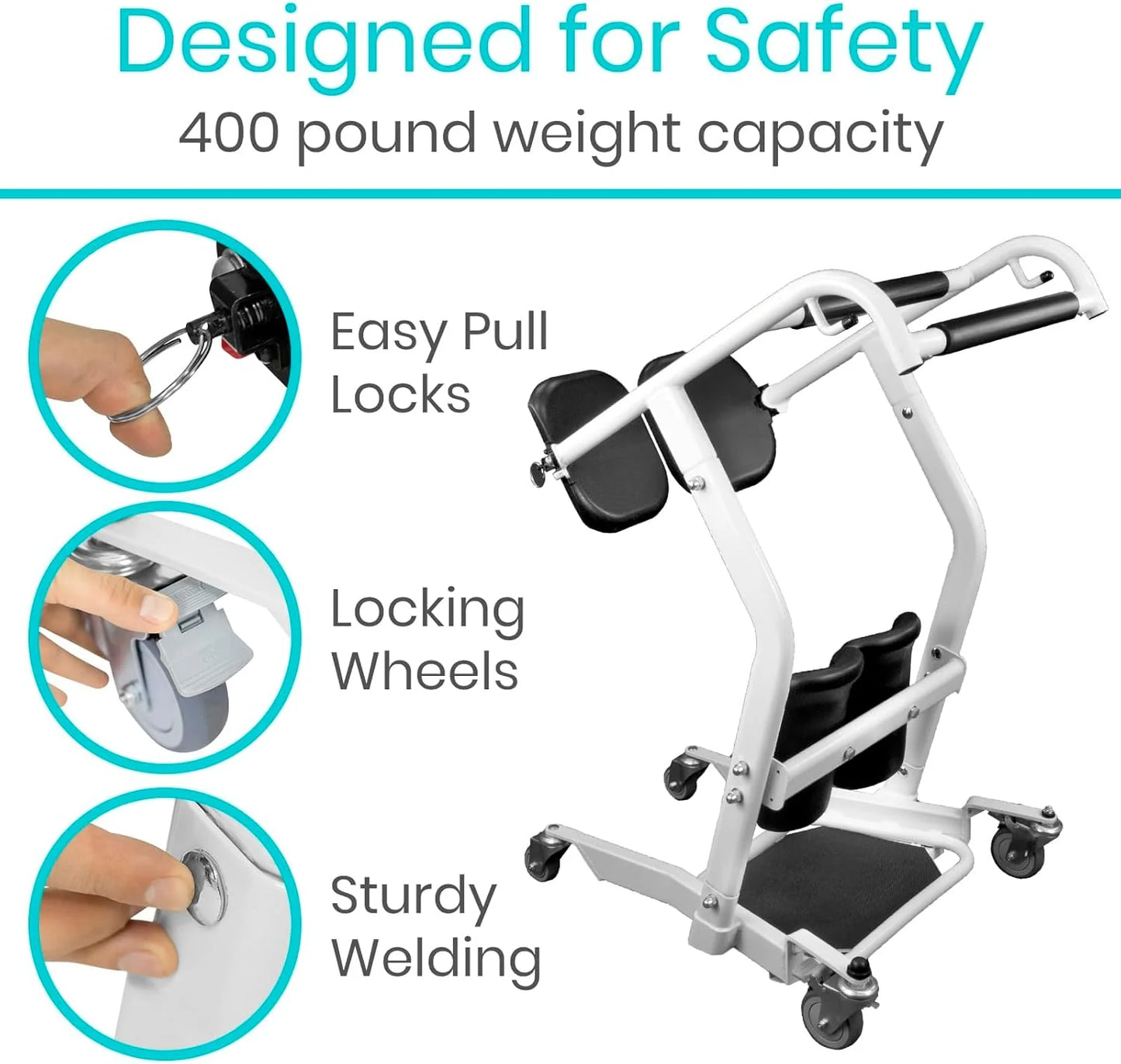 Vive Sit-to-Stand Patient Lift, Elderly Transfer Aid