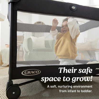 GRACO On The Go Zip Pack 'n Play with Bassinet & Playpen