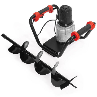 XtremepowerUS 1500W Electric Post Hole Digger with 6′′ Auger Bit, Anti Vibration Handle & Safety Lock for Soil & Fence Posts