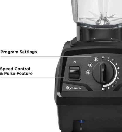 Vitamix Explorian Blender, Professional Grade, 64 oz. Low Profile Container, Black