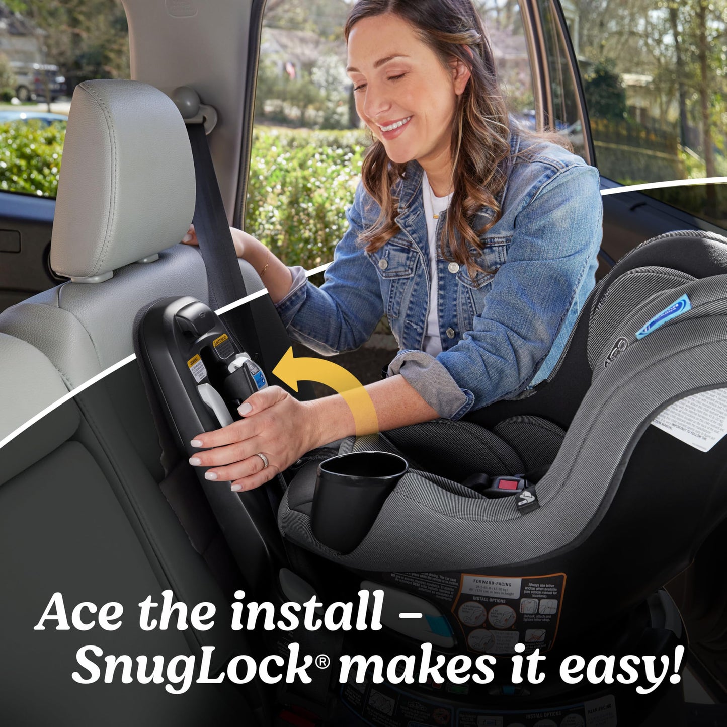 GRACO EasyTurn 360 Convertible Car Seat - 2 Modes, Slim Design