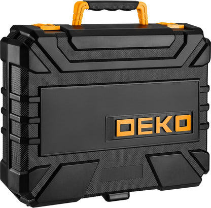 DEKOPRO Tool SetTool Kit with 8V Cordless Drill,Tool Box with Drill,Hand Drill Set for Men & Women,Home Tool Kits for House Repair,Handyman,DIY 126 Piece