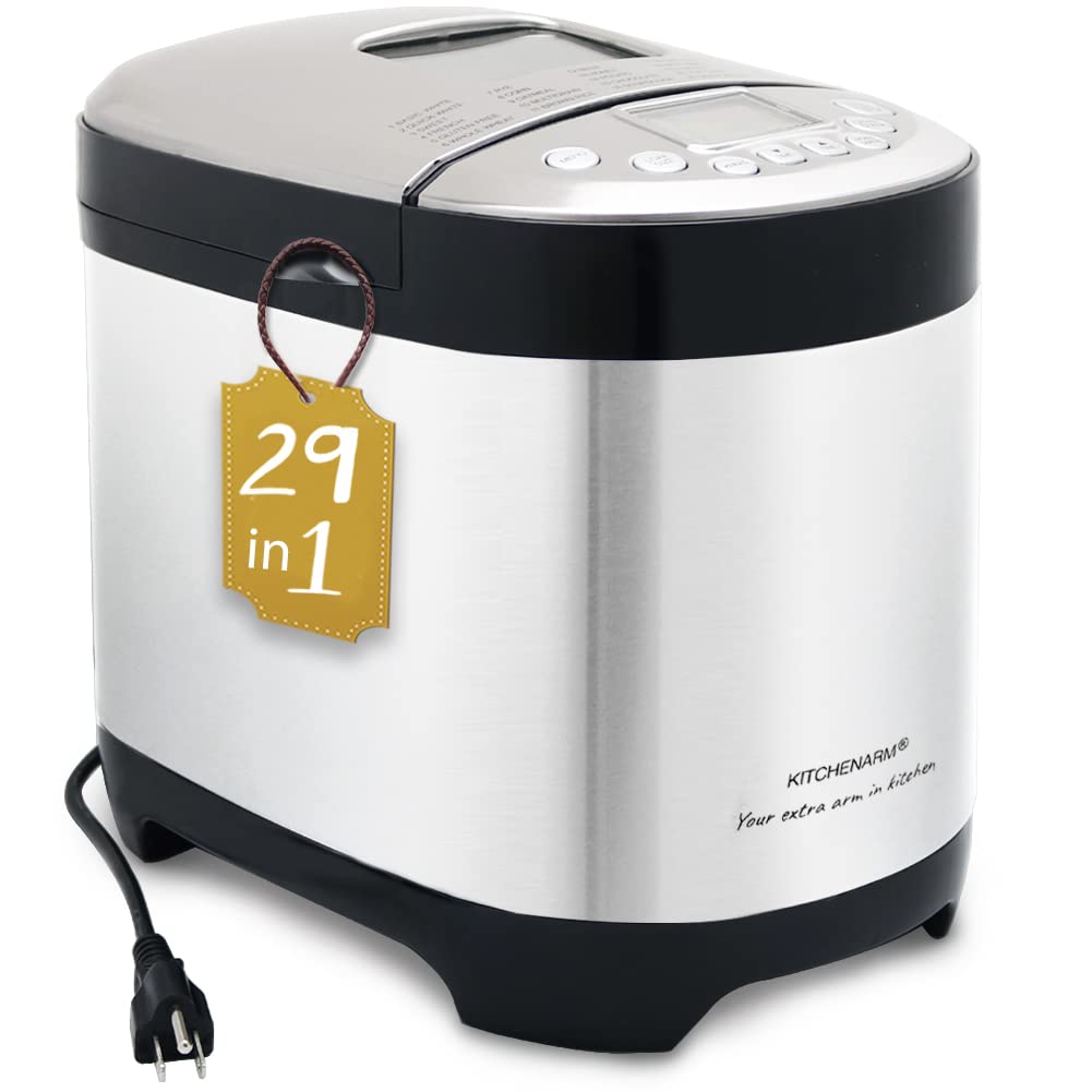 KITCHENARM 29-in-1 Smart Bread Machine with Gluten-Free Setting