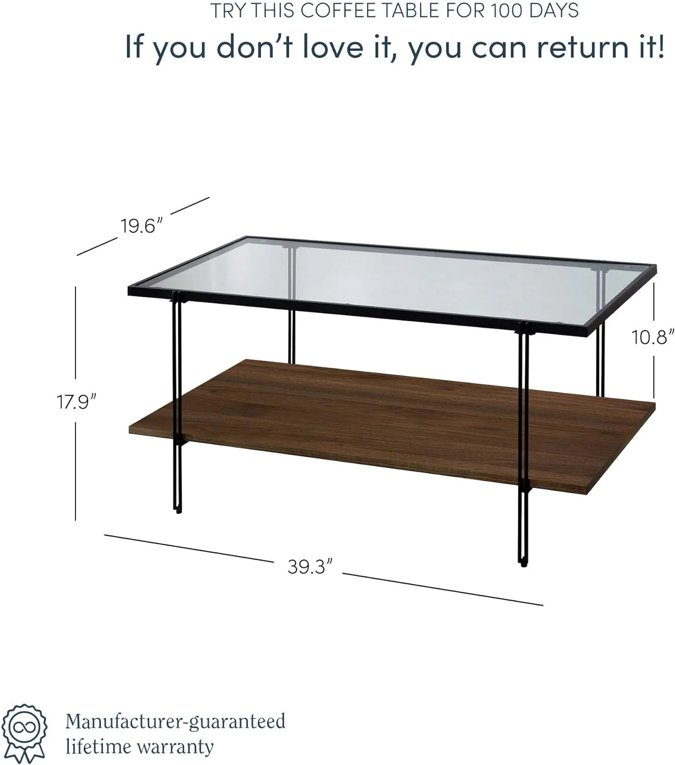Nathan James Sonia Coffee Table with Storage Shelf, Light Wood/Rattan