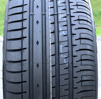 One set of 4(4)255/35R20 ZR 97Y XL A/S performance tires for: 2007-10 Mercedes-Benz S550 4Matic, 2017-18 Audi Q3 Technik