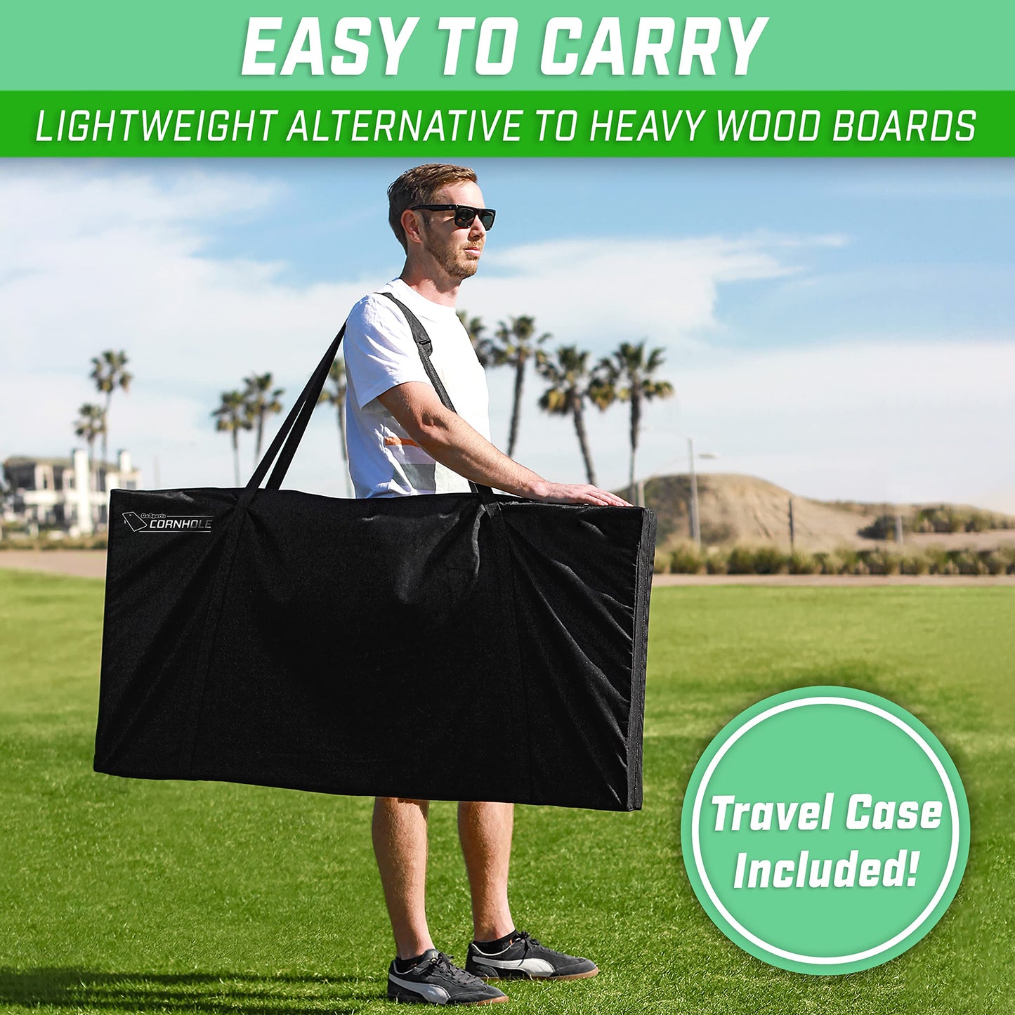 GOSPORTS Portable Cornhole Sets - 4x2 ft & 3x2 ft Options