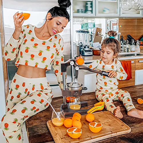 Zulay Kitchen Cast Iron Orange Juice Squeezer Heavy Duty, Easy to Clean, Professional Citrus Juicer Durable Stainless Steel Lemon Squeezer Sturdy Manual Citrus Press & Orange Squeezer (Copper): Home & Kitchen