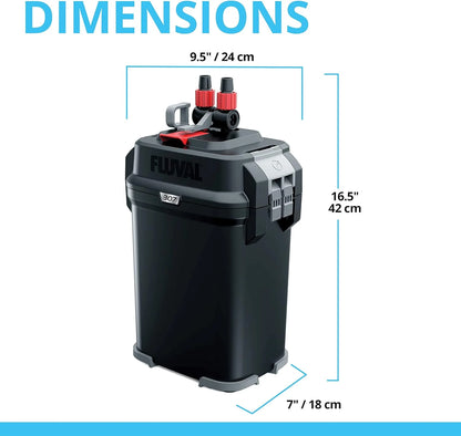 Fluval 407 Perfomance Canister Filter - for Aquariums Up to 100 Gallons - Aquarium Canister Filter