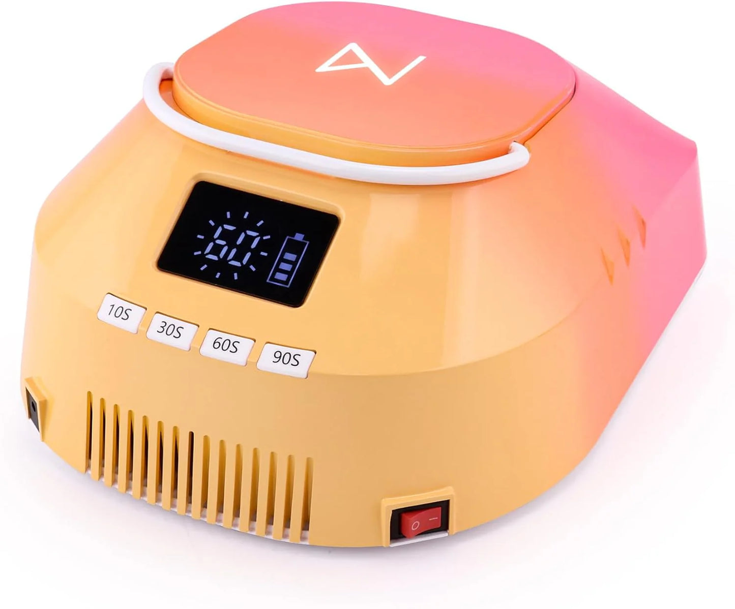 Professional Hybrid 86W Wireless Rechargeable UV LED Nail Curing Lamp Cordless Nail Dryer for Gel Nails, Manicure, Pedicure (Black)