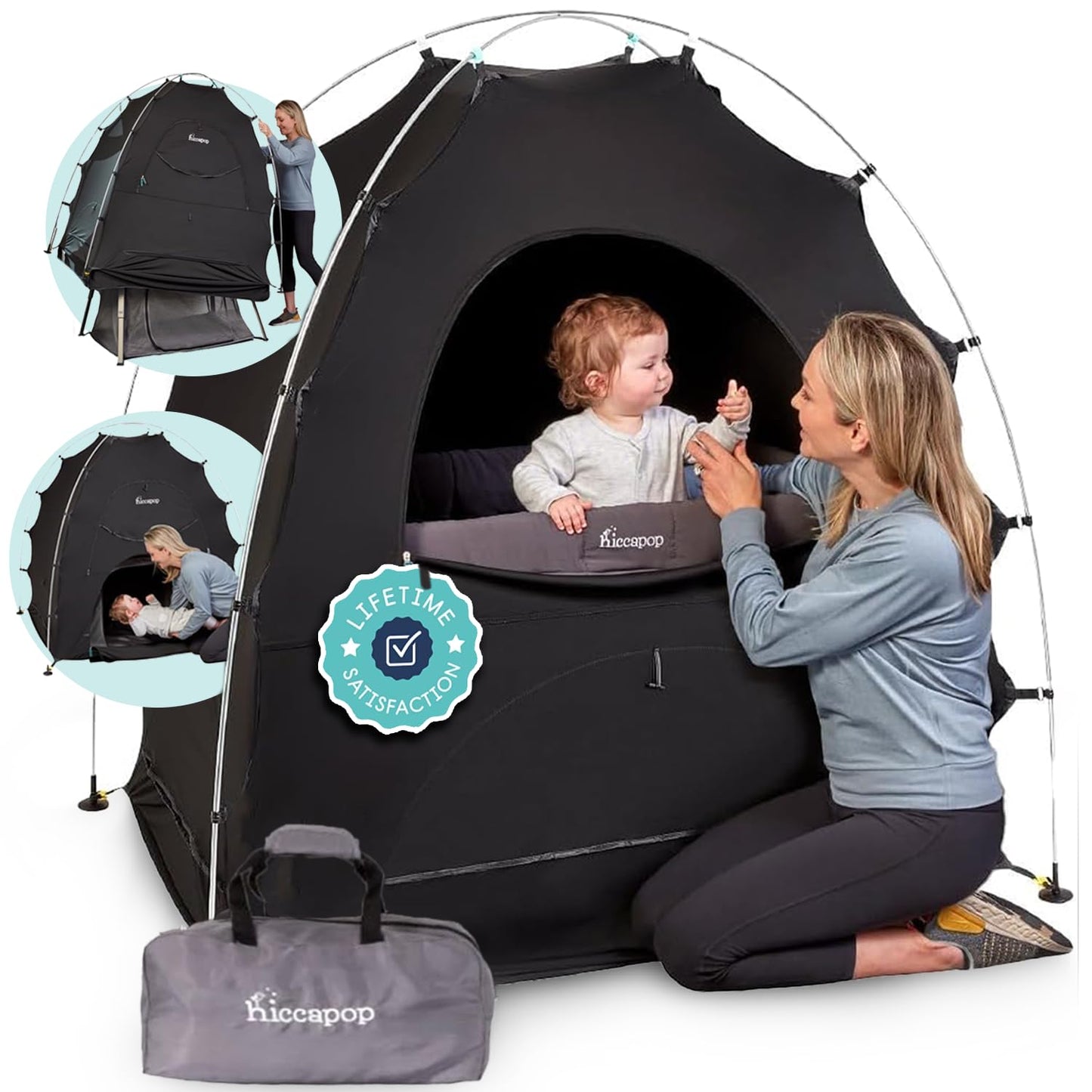 HICCAPOP Daydreamer Blackout Tent for Pack and Play Cribs