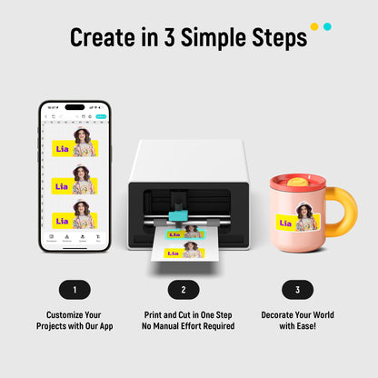 LIENE PixCut S1 Color Sticker Printer & Cutting Machine