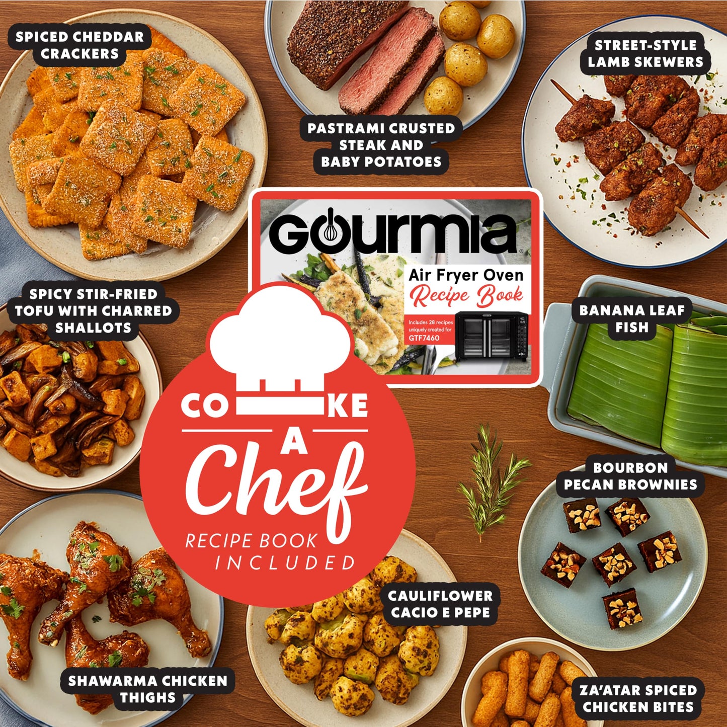 GOURMIA French Door Air Fryer - 25 Qt Convection Oven