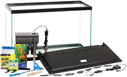 Complete LED Aquarium 55 Gallons, Includes LED Lighting, Filtration, Heater and Accessories