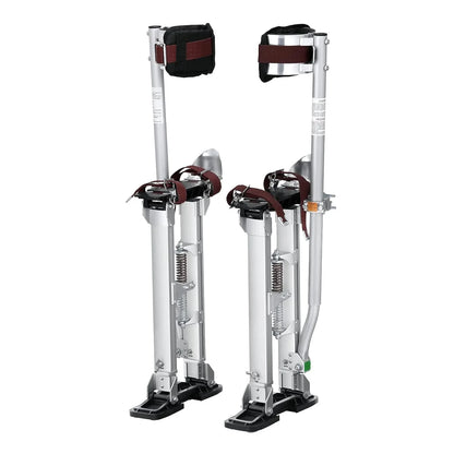 VEVOR Drywall Stilts, 18''-30'' Adjustable Aluminum Tool Stilts with Protective Knee Pads