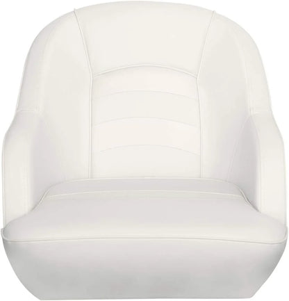 Bucket Pontoon Boat Seat (White/Blue)
