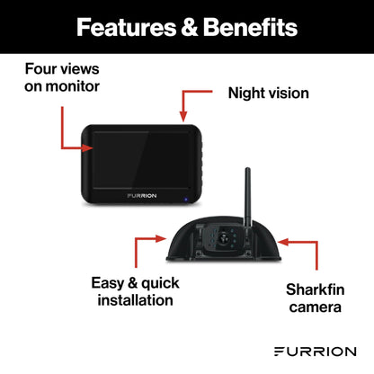 FURRION Vision S Wireless RV Backup Camera System - FOS43TASF
